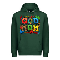 Sports Green autism god mom Premium Hoodie - LillyAllenDesigns