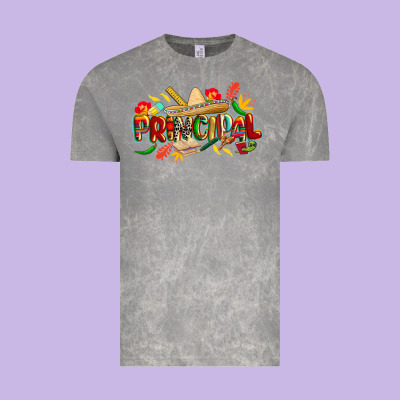 Cinco De Mayo Principal Vintage Tee Designed By Cowgirlartshop