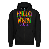 Black halloween vibes Zipper Hoodie - RacoonDesign
