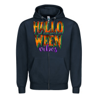 Navy halloween vibes Zipper Hoodie - RacoonDesign