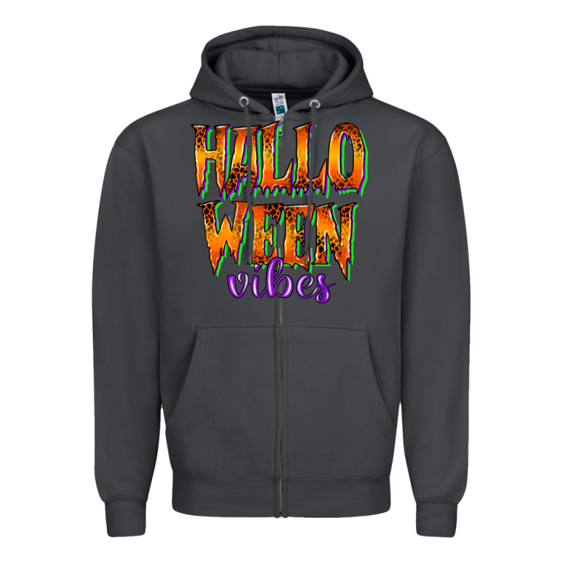 Halloween Vibes Zipper Hoodie by RacoonDesign | Teevron
