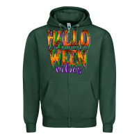 Sports Green halloween vibes Zipper Hoodie - RacoonDesign