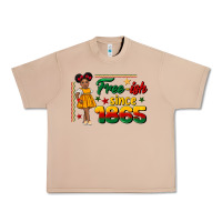 Burro free ish since 1865 black girl peekaboo juneteenth Urban Heavy Tee - CowGirlArtShop