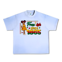 Grape Ice free ish since 1865 black girl peekaboo juneteenth Urban Heavy Tee - CowGirlArtShop