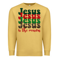 Antique Gold jesus is the reason Premium Sweatshirt - BarkalooDesign