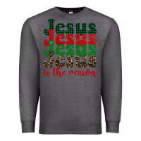 Charcoal Heather jesus is the reason Premium Sweatshirt - BarkalooDesign