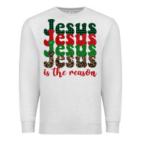 Oatmeal Heather jesus is the reason Premium Sweatshirt - BarkalooDesign