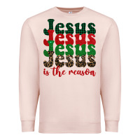 Pale Pink jesus is the reason Premium Sweatshirt - BarkalooDesign