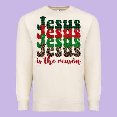 Jesus Is The Reason Premium Sweatshirt Designed By Barkaloodesign