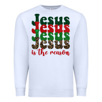 White jesus is the reason Premium Sweatshirt - BarkalooDesign