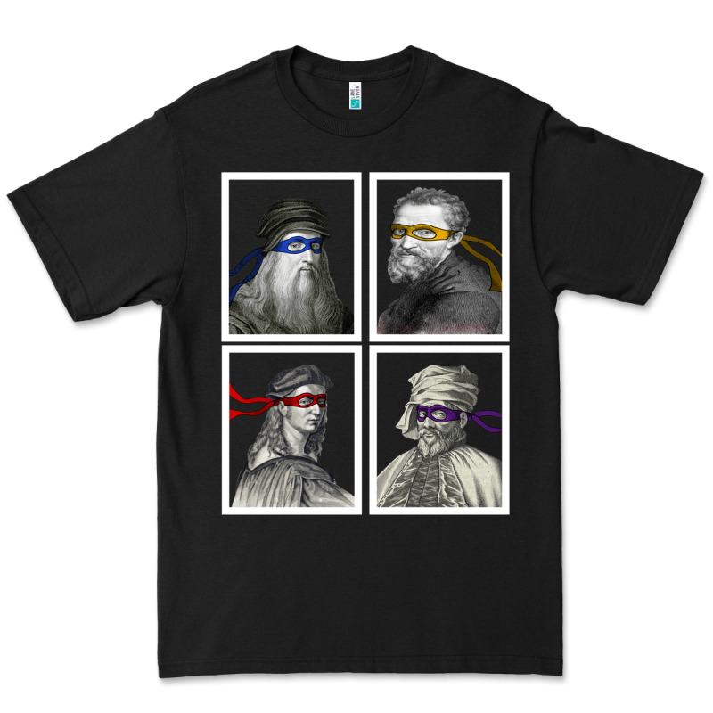 Ninja Artists Leonardo Donatello Raphael Michelangelo Parody Renaissan Premium Tee by trangStudio | Teevron