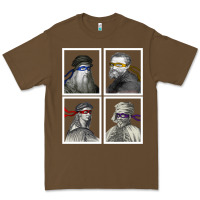 Cacao Ninja Artists Leonardo Donatello Raphael Michelangelo Parody Renaissan Premium Tee - trangStudio
