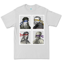 Dove Grey Ninja Artists Leonardo Donatello Raphael Michelangelo Parody Renaissan Premium Tee - trangStudio