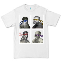 White Ninja Artists Leonardo Donatello Raphael Michelangelo Parody Renaissan Premium Tee - trangStudio