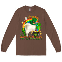 Chestnut Happy Dentist St. Patrick's Day Long Sleeve Tee - HowdyJamesFarm