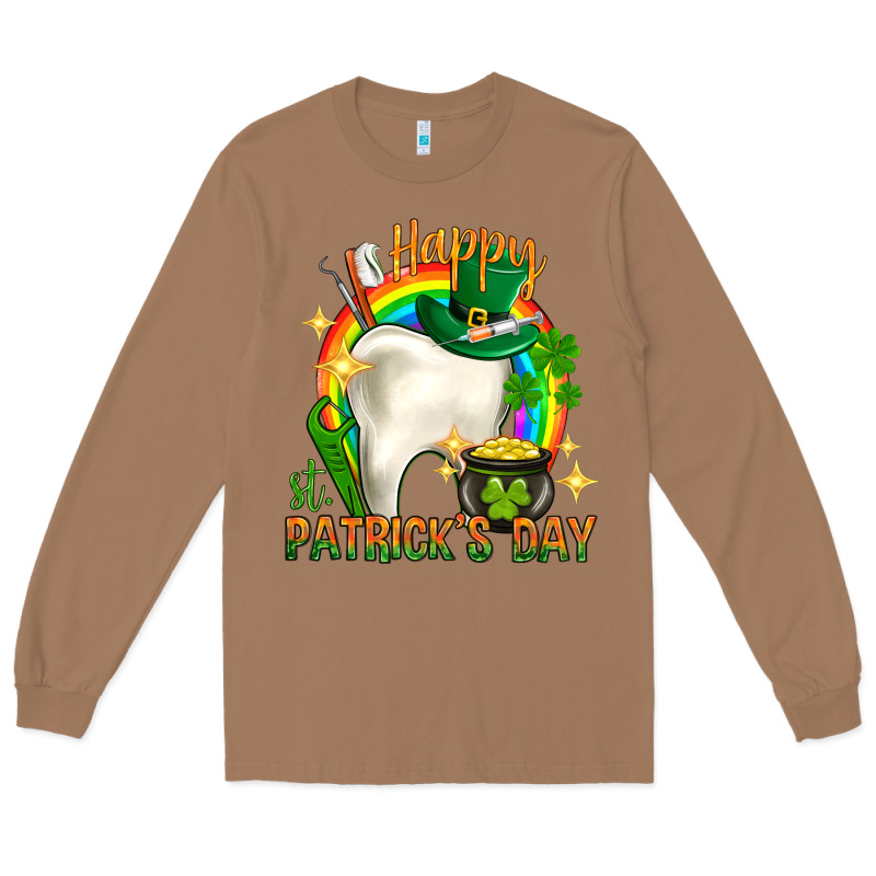 Happy Dentist St. Patrick's Day Long Sleeve Tee by HowdyJamesFarm | Teevron