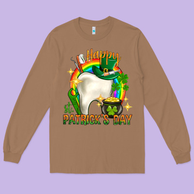 Happy Dentist St. Patrick's Day Long Sleeve Tee Designed By Howdyjamesfarm