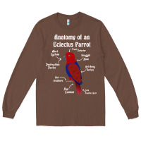 Chestnut Anatomy of a female Eclectus Parrot Long Sleeve Tee - trangStudio