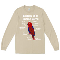 Mushroom Anatomy of a female Eclectus Parrot Long Sleeve Tee - trangStudio