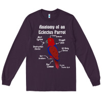 Plum Anatomy of a female Eclectus Parrot Long Sleeve Tee - trangStudio