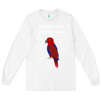 White Anatomy of a female Eclectus Parrot Long Sleeve Tee - trangStudio