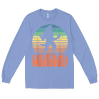 Colony Blue trust me i'm not a werewolf men boys halloween costume Long Sleeve Tee - trangStudio