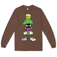 Chestnut Marvin The Martian Glitch Long Sleeve Tee - trangStudio