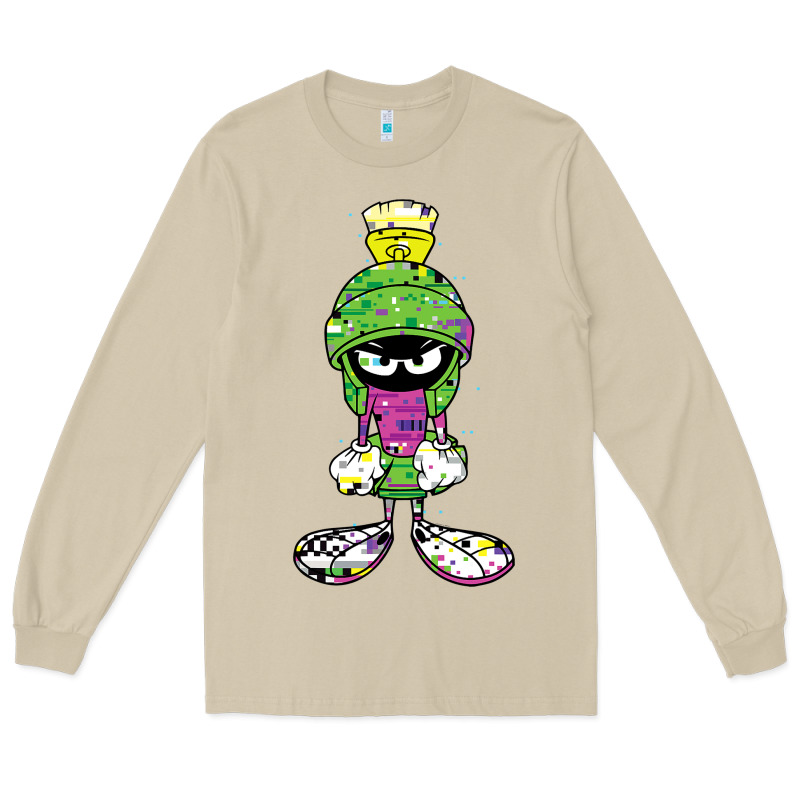 Marvin The Martian Glitch Long Sleeve Tee by trangStudio | Teevron