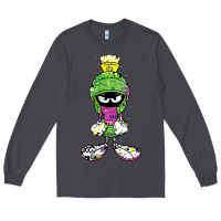 Smoke Marvin The Martian Glitch Long Sleeve Tee - trangStudio