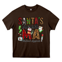 Chocolate Brown santa's favorite ma medical assistant Heavy Core Tee - Jasminsmagicworld