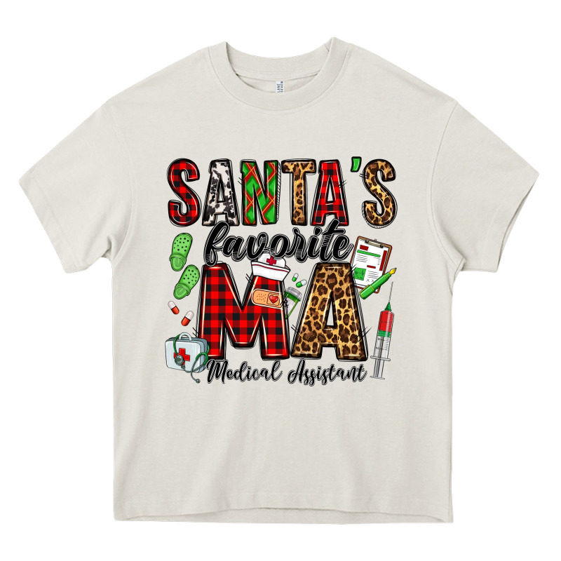 Santa's Favorite Ma Medical Assistant Heavy Core Tee by Jasminsmagicworld | Teevron