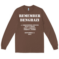 Chestnut Remember Benghazi Patriotic For US Veteran Gift Long Sleeve Tee - trangStudio
