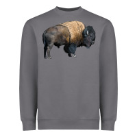 Storm Bison Buffalo Heavyweight Sweatshirt - LillyAllenDesigns