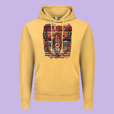 Deer Hunter Vintage Hoodie Designed By Cowgirlartshop