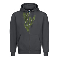 Smoke cereus jamacaru Zipper Hoodie - LillyAllenDesigns