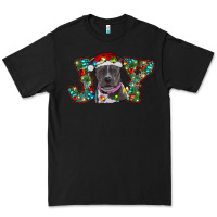 Black Christmas Pitbull Joy Premium Tee - RanaPortraitStore