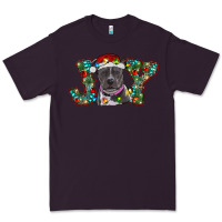 Plum Christmas Pitbull Joy Premium Tee - RanaPortraitStore