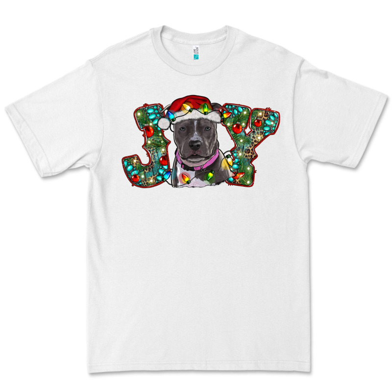 Christmas Pitbull Joy Premium Tee by RanaPortraitStore | Teevron