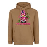 Toasted Coconut i'm a survivor gnome Heavyweight Hoodie - BarkalooDesign