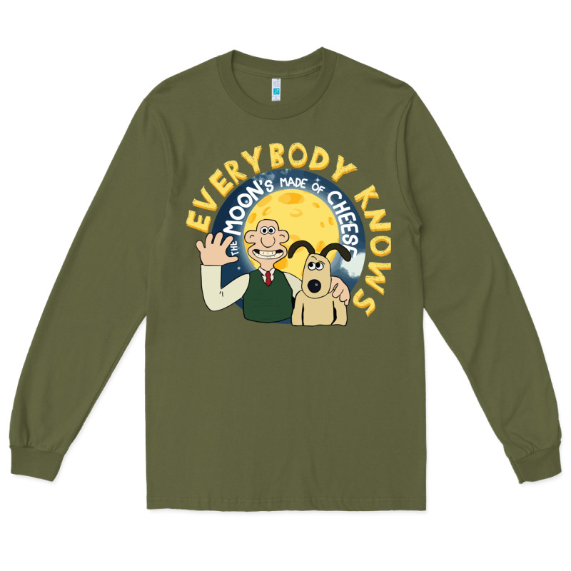 Everybody Knows The Moons Made Of Cheese! Long Sleeve Tee by trangStudio | Teevron