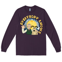 Plum everybody knows the moons made of cheese! Long Sleeve Tee - trangStudio