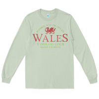 Matcha Rugby Welsh Gift Red Dragon Flag of Wales Long Sleeve Tee - trangStudio
