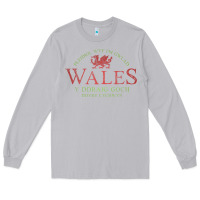 Moon Dust Rugby Welsh Gift Red Dragon Flag of Wales Long Sleeve Tee - trangStudio