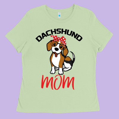 Dachshund Mom Ladies Tee Designed By Bettercallsaul