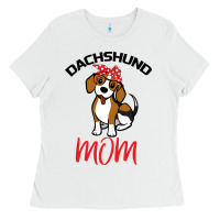 White Dachshund Mom Ladies Tee - Bettercallsaul