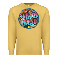 Antique Gold western groovy school nurse Premium Sweatshirt - BarkalooDesign