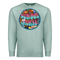 Seafoam western groovy school nurse Premium Sweatshirt - BarkalooDesign