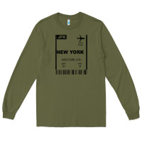 Army Green new york city city nyc america fly travel Long Sleeve Tee - trangStudio