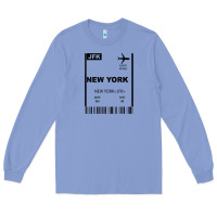 Colony Blue new york city city nyc america fly travel Long Sleeve Tee - trangStudio