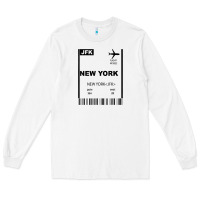 White new york city city nyc america fly travel Long Sleeve Tee - trangStudio